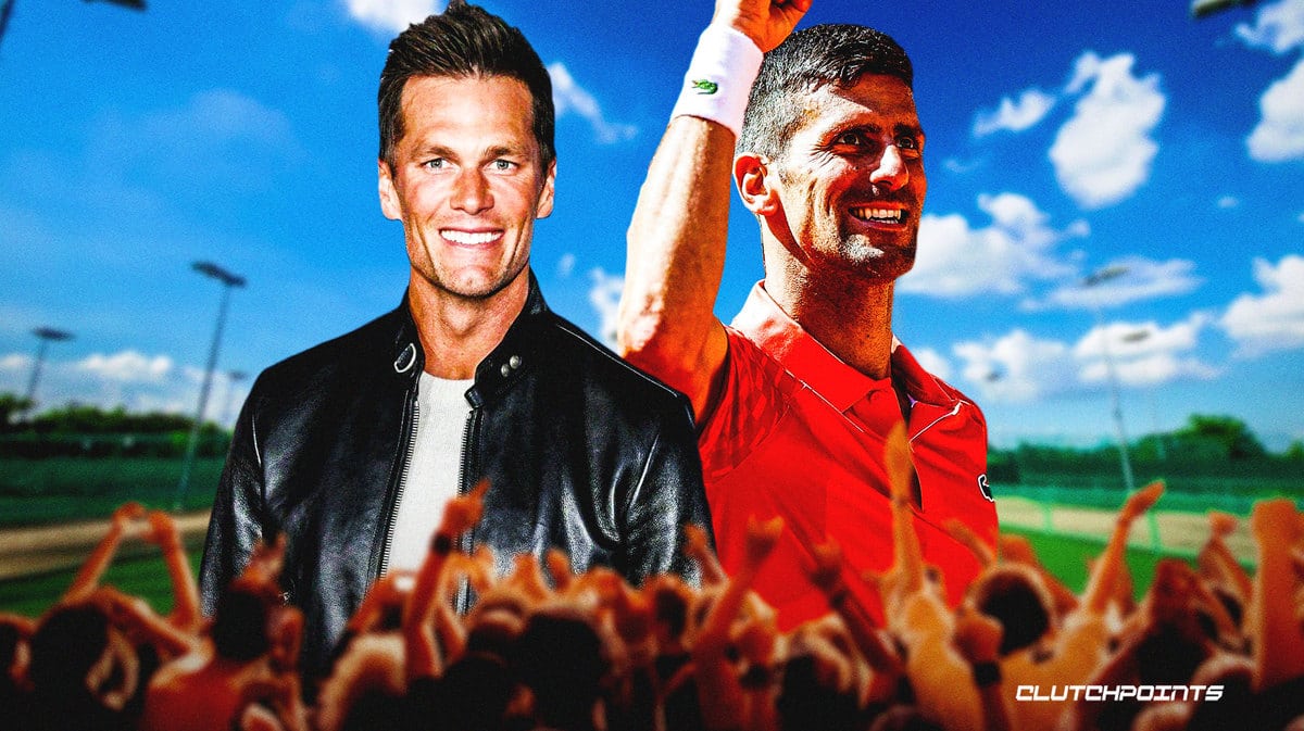 Novak Djokovic daps up Tom Brady after French Open win
