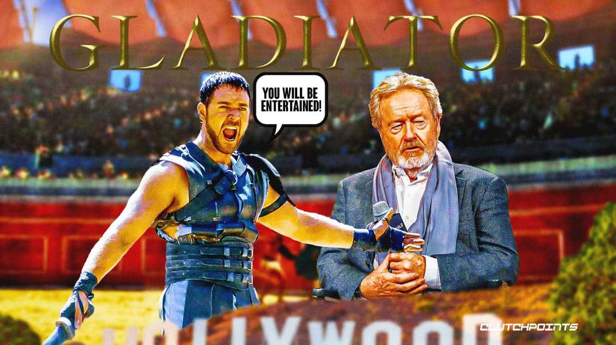 Russell Crowe, "You will be entertained," Gladiator, Ridley Scott