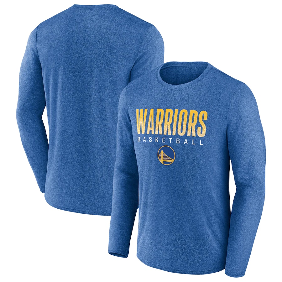 Golden State Warriors Where Legends Play long sleeve t-shirt - Heathered royal blue colored