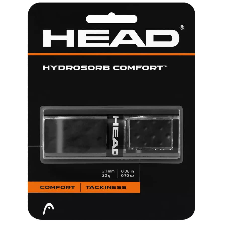 Head HydroSorb Comfort replacement grip - Black color on a white background.