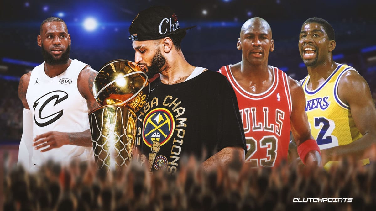 Jamal Murray, LeBron James, Magic Johnson, Michael Jordan, NBA Finals, Nuggets, championship, champion, title
