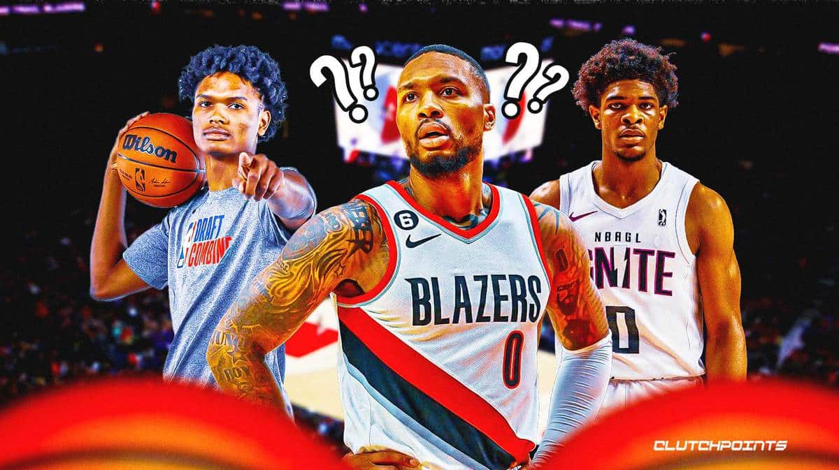 Amen Thompson, Scoot Henderson, Damian Lillard, Portland Trail Blazers, NBA Draft