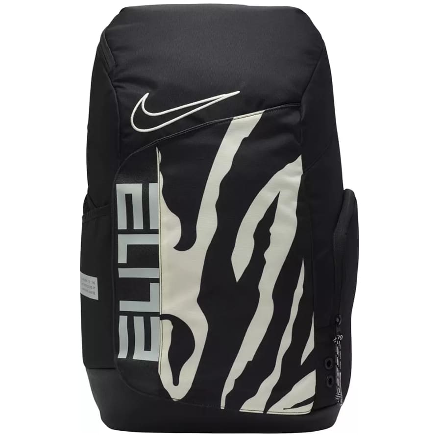 Nike Hoops Elite Pro backpack - Black/Coconut colorway on a white background.