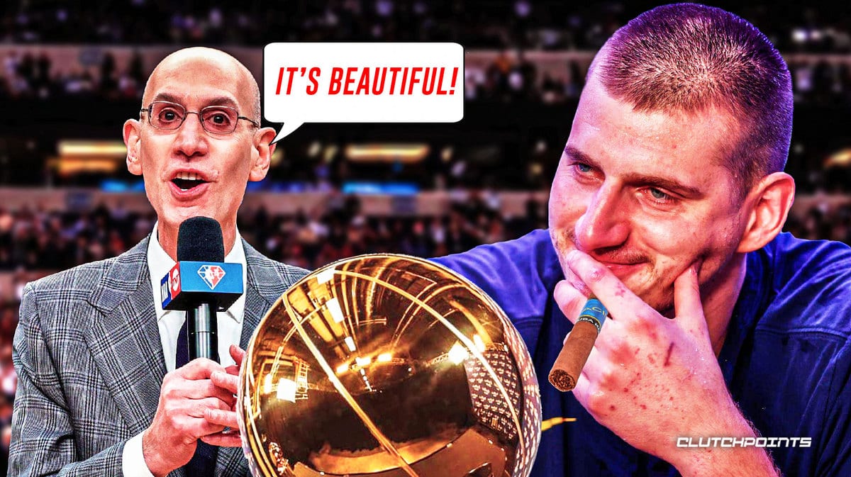 Nikola Jokic, Adam Silver, Denver Nuggets