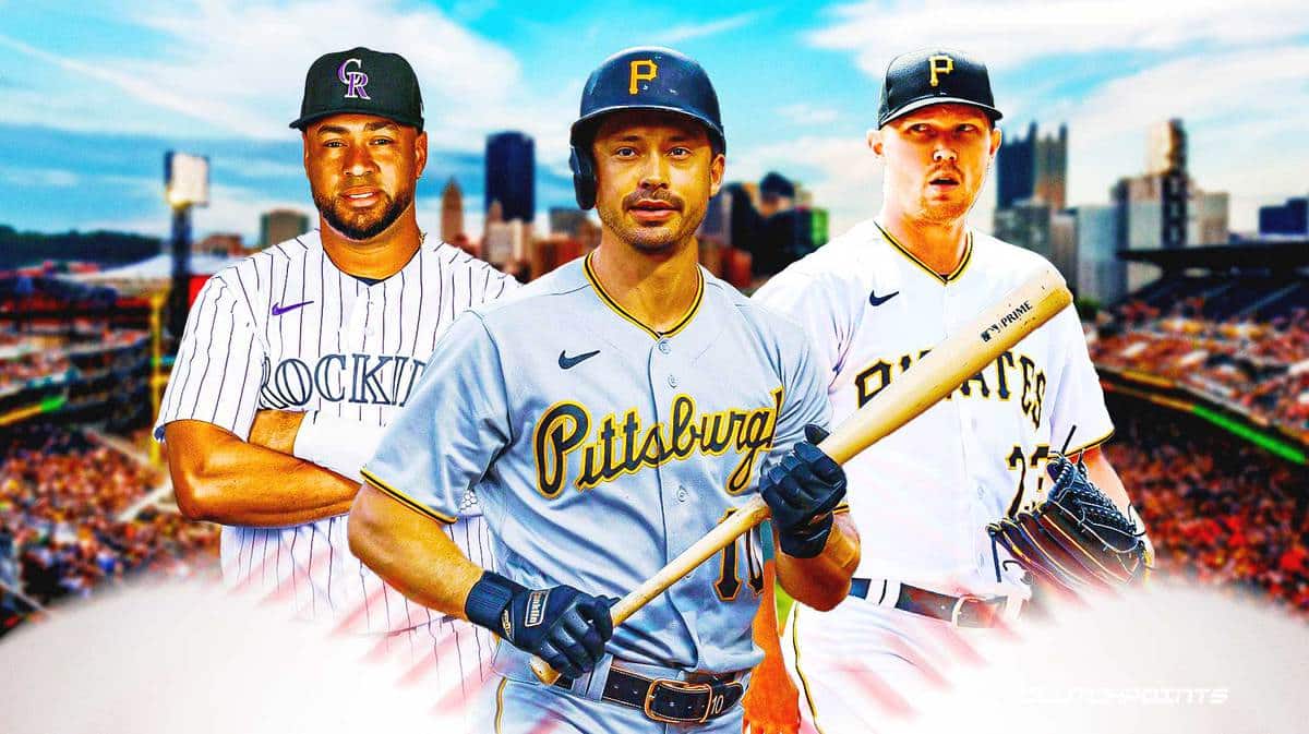 Bryan Reynolds, Elias Diaz, and Mitch Keller Pirates