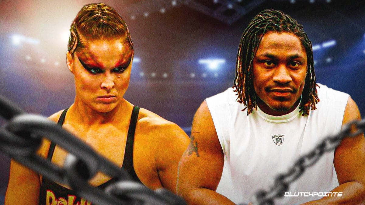 Ronda Rousey-Marshawn Lynch wrestle on Stars on Mars