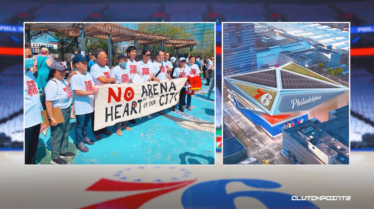 Sixers arena proposal draws massive rally through city