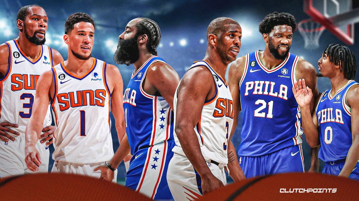 Sixers, Suns, James Harden, Chris Paul, Kevin Durant, Devin Booker, Joel Embiid, Tyrese Maxey