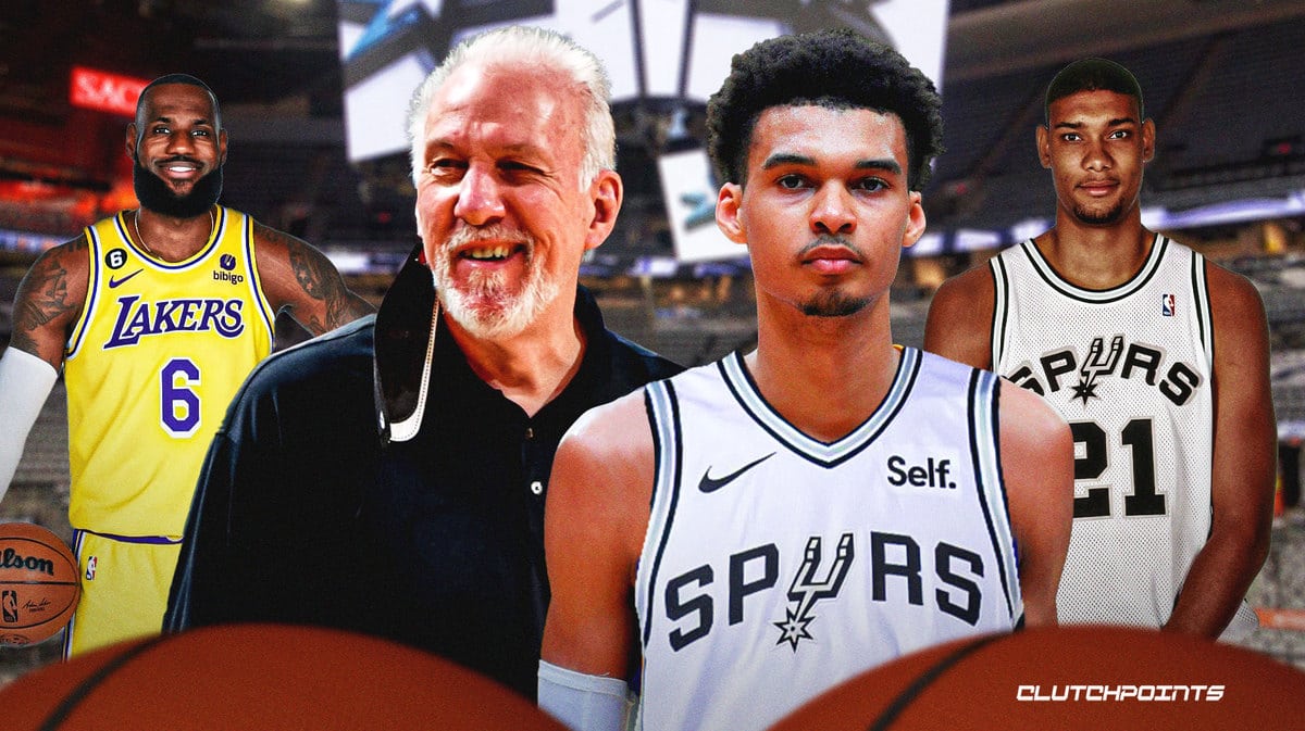Spurs, Victor Wembanyama, Gregg Popovich, Tim Duncan, Victor Wembanyama Spurs