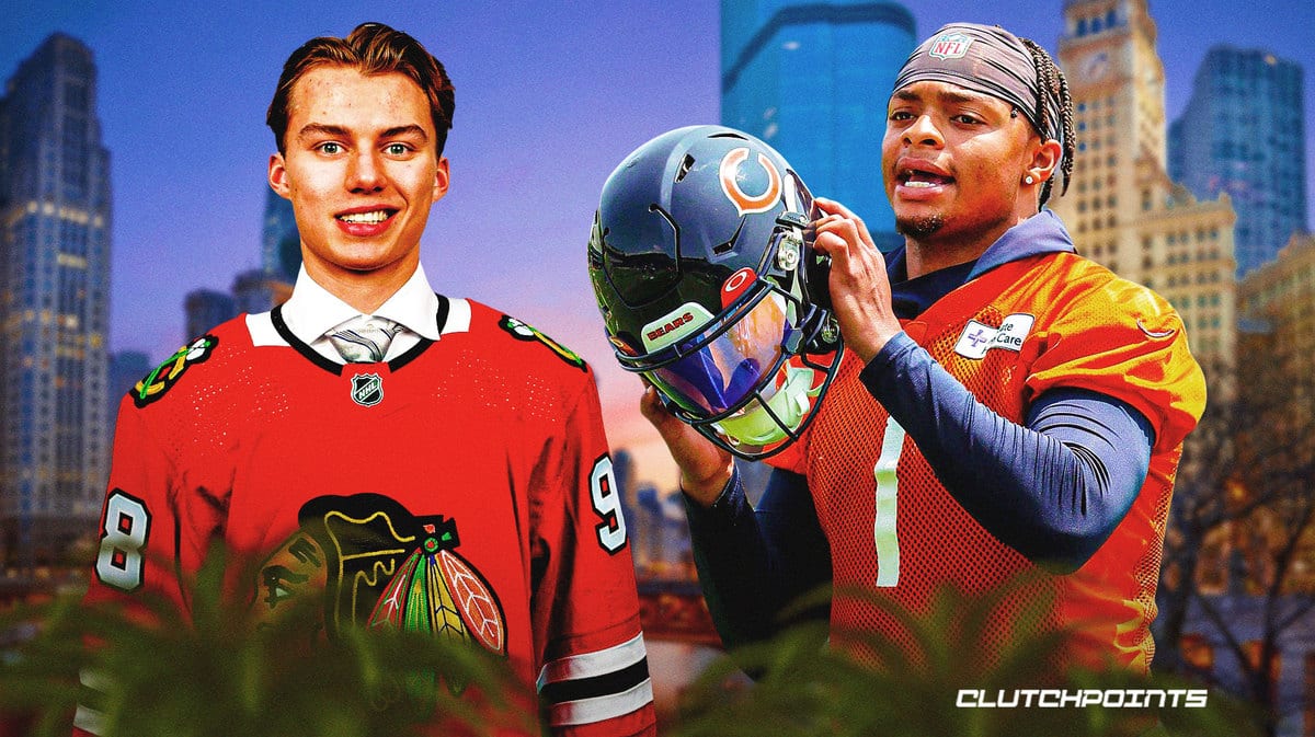 Justin Fields, Connor Bedard, Chicago Bears, Chicago Blackhawks