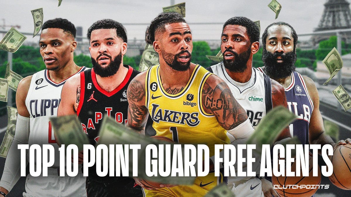 D'Angelo Russell, James Harden, Kyrie Irving, Fred VanVleet, Russell Westbrook