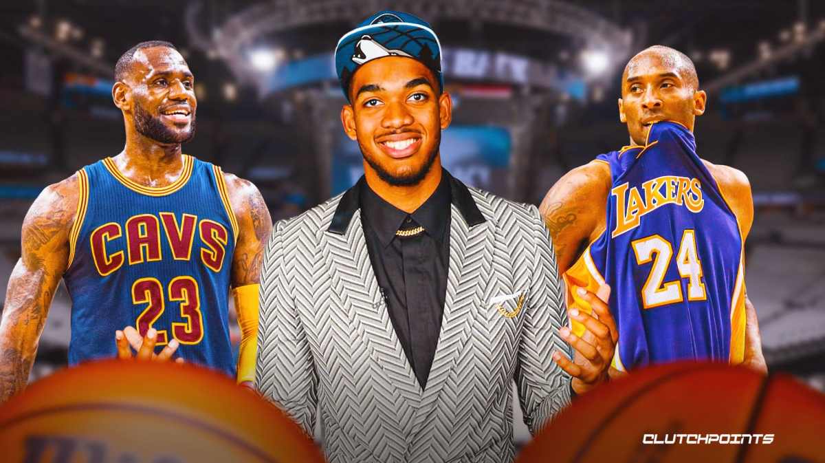 Karl-Anthony Towns, Kobe Bryant, LeBron James