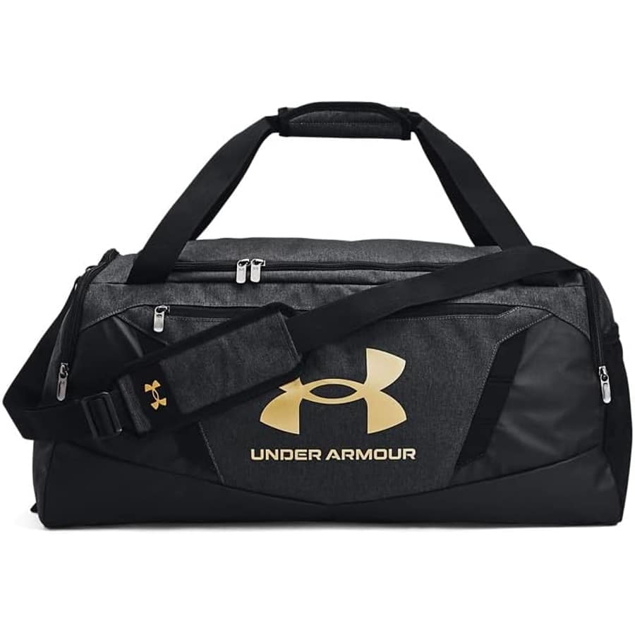 Under Armour Undeniable 5.0 unisex duffle bag - Blacked out color on a white background.