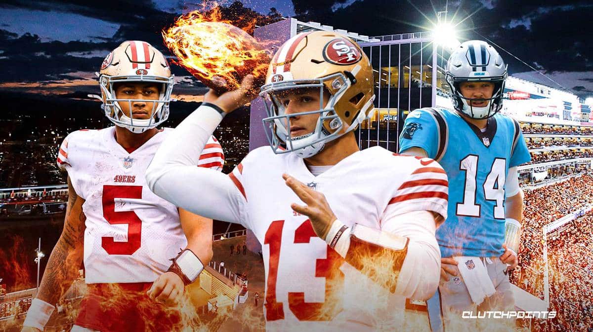 Brock Purdy, Trey Lance, Sam Darnold, San Francisco 49ers