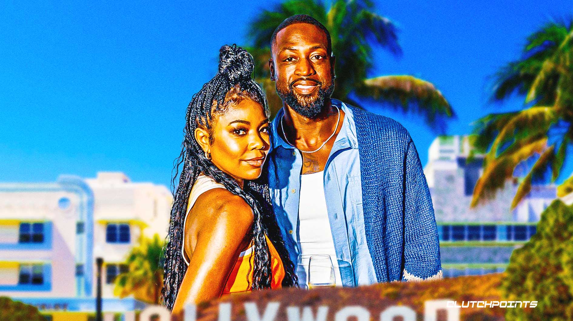 Dwyane Wade and Gabrielle - Image 2 from Celebrity Date Night