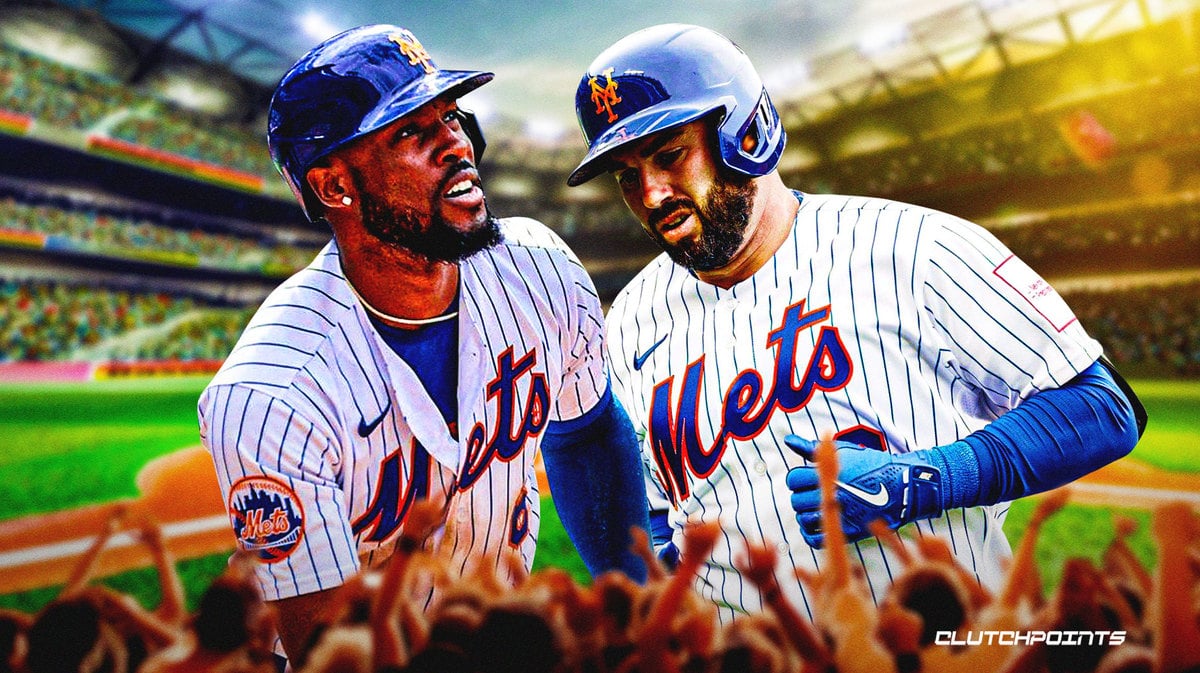 Starling Marte and Tomas Nido Mets