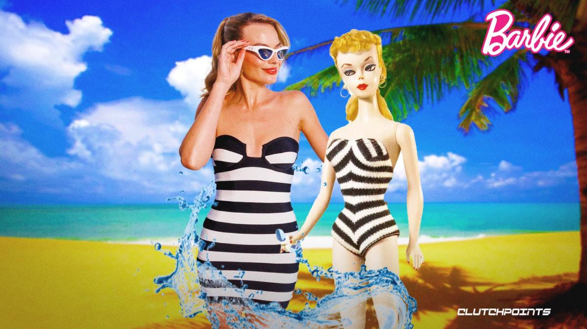 Margot Robbie, first Barbie doll. Barbie movie