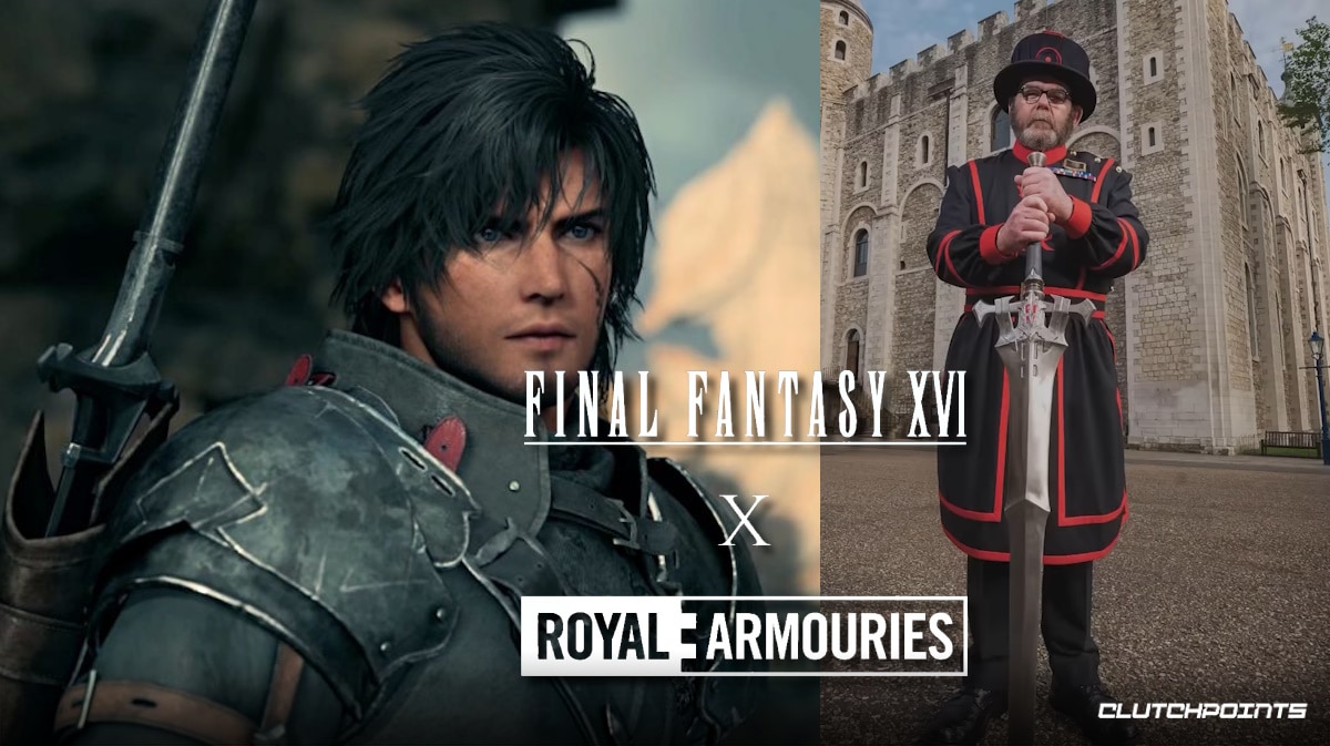 clive sword museum, clive rosfield sword, final fantasy 16, royal armouries museum, final fantasy museum