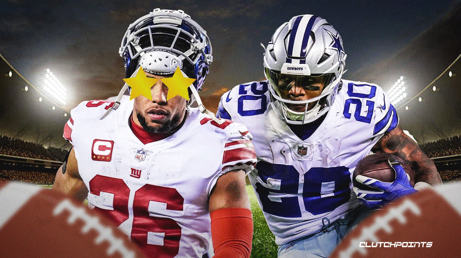 New York Giants @ Dallas Cowboys: Saquon Barkley and Ezekiel