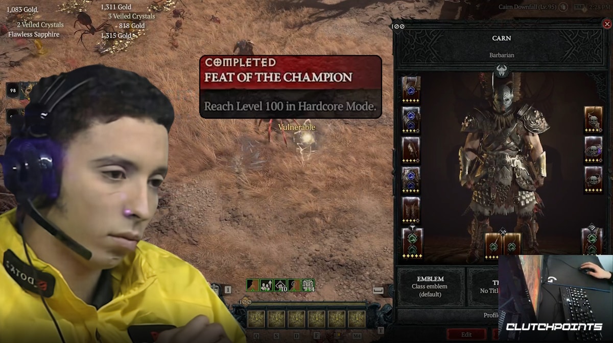 diablo 4 level 100 hardcore, diablo 4 level 100, diablo 4 hardcore mode, diablo 4 record, diablo 4