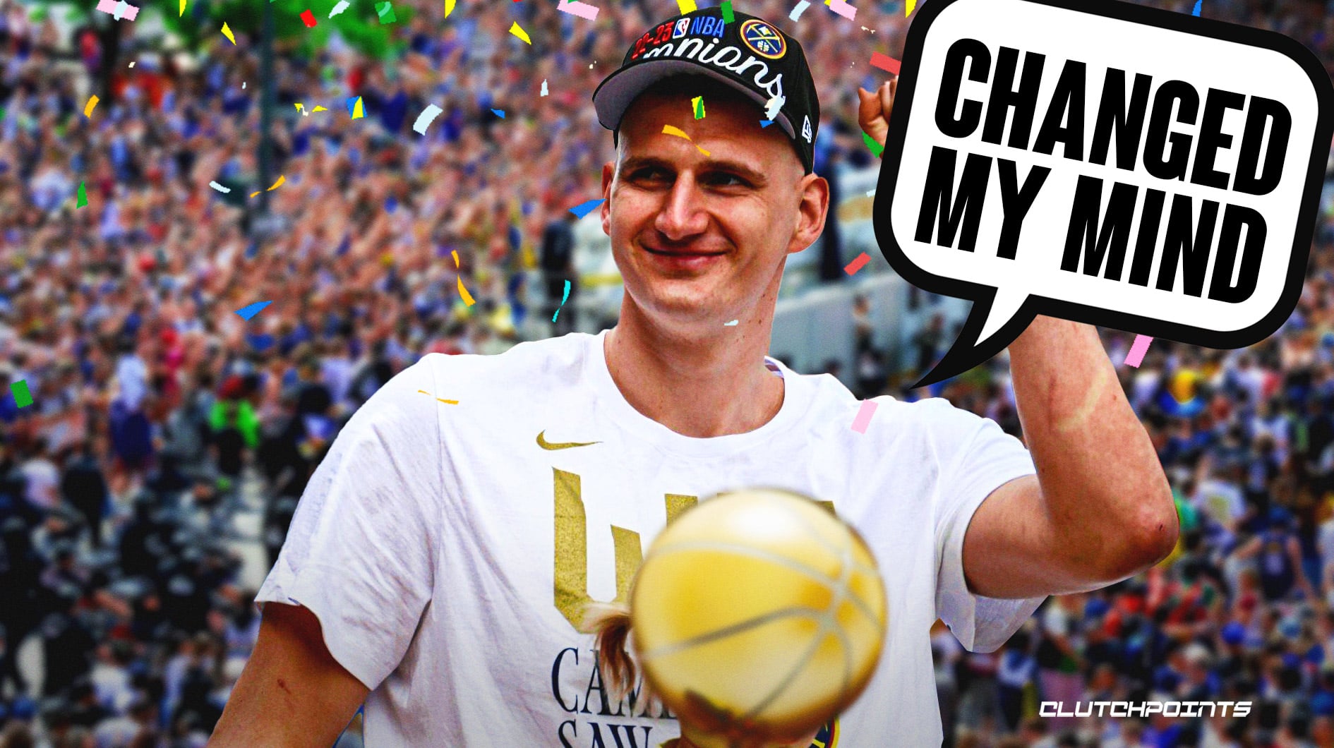 Change The Logo NBA To Nikola Jokic Funny NBA Finals Champions