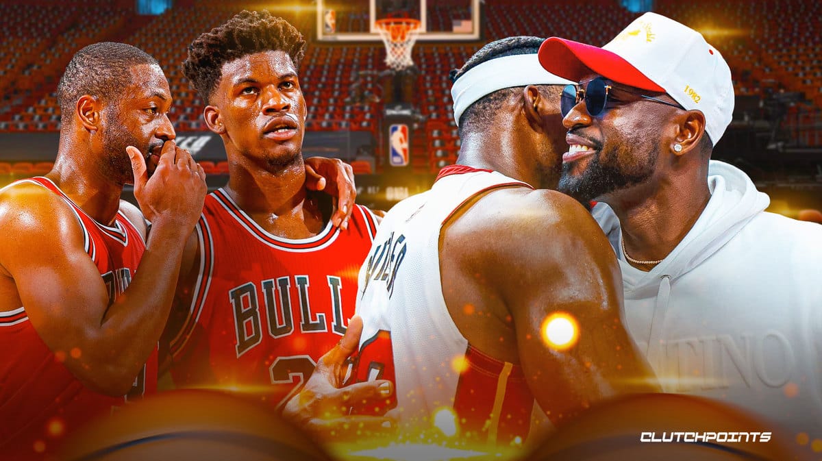 Heat: Jimmy Butler, Dwyane Wade share emotional moment before NBA ...