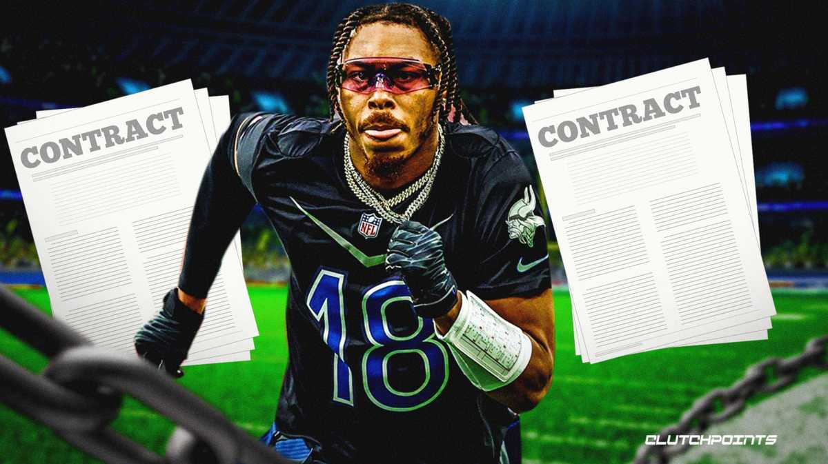 justin jefferson, vikings, vikings justin jefferson, justin jefferson contract, vikings minicamp