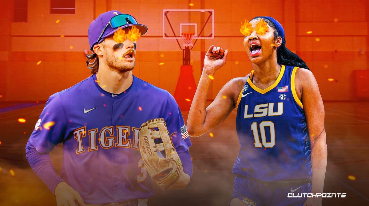 Angel Reese, Dylan Crews, LSU Baseball