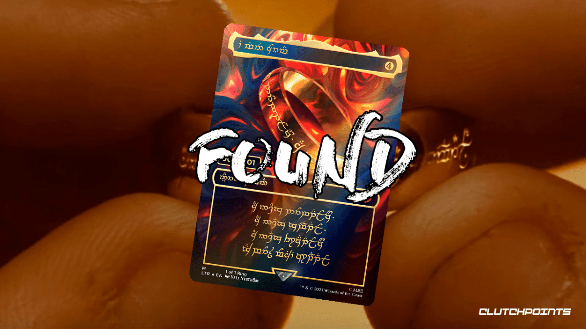 The Lord of the Rings The One Ring LOTR MTG Magic the Gathering Found