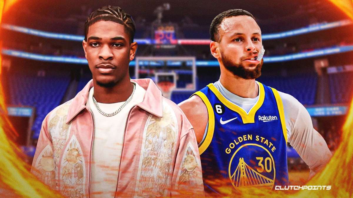 warriors, stephen curry, scoot henderson, scoot henderson draft, scoot henderson stephen curry