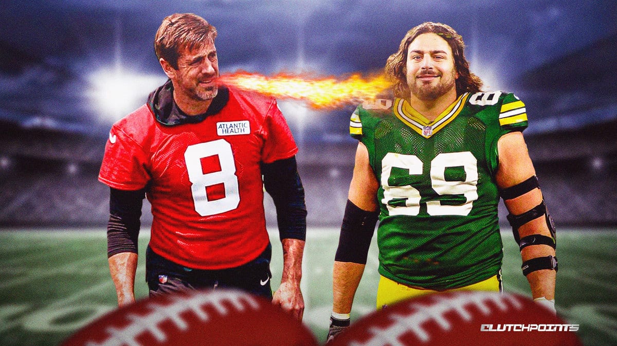 Jets' Aaron Rodgers roasts ex-Packers teammate David Bakhtiari