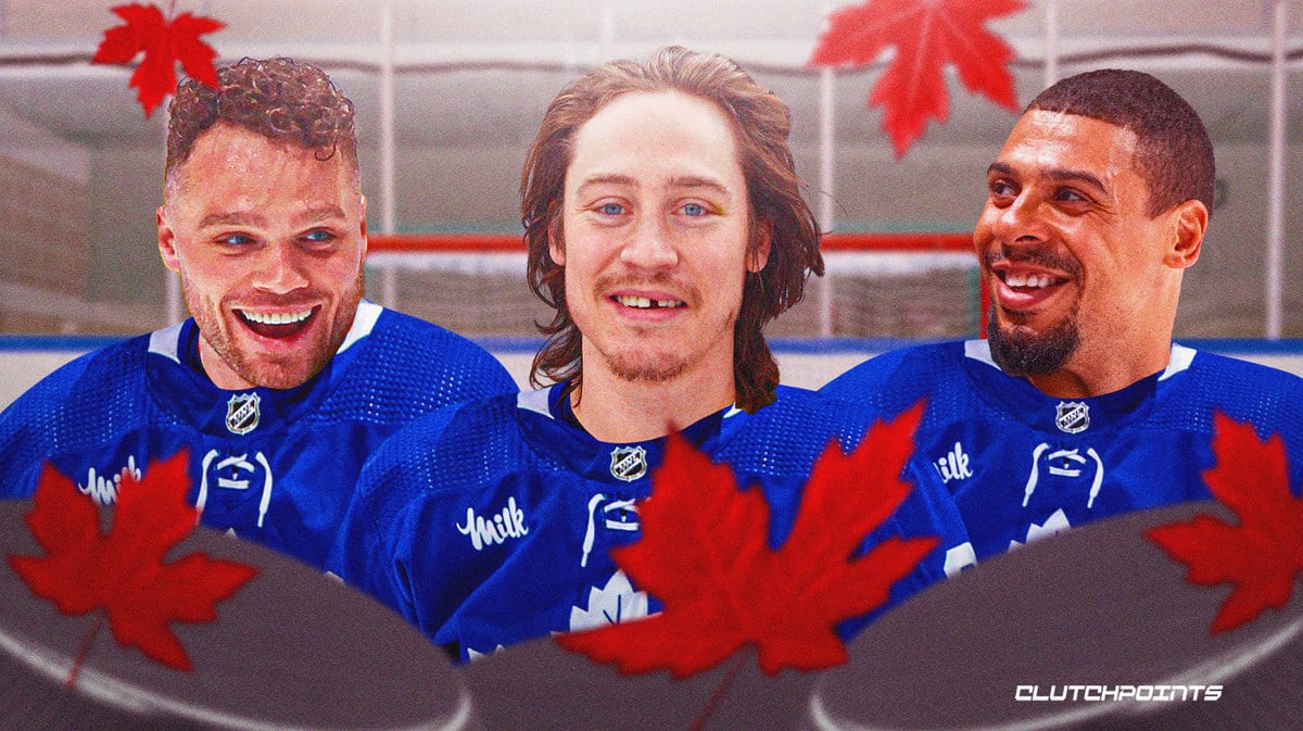 Mitch Marner, Tyler Bertuzzi, Ryan Reaves, Toronto Maple Leafs, Max Domi