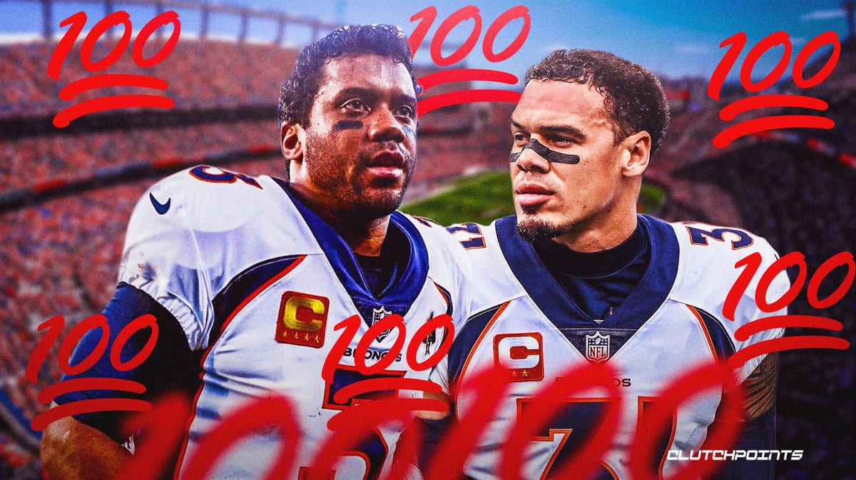 Broncos, Russell Wilson, Russell Wilson Broncos, Justin Simmons, Justin Simmons Russell Wilson