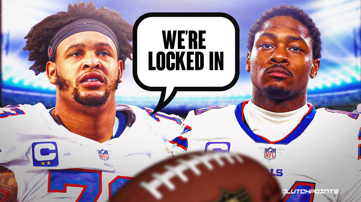Dion Dawkins, Stefon Diggs, Sean McDermott, Bills