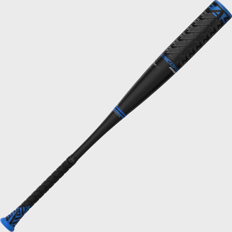 Easton Encore Hybrid -3 BBCOR Baseball Bat - Black/Blue colorway on a light gray background.