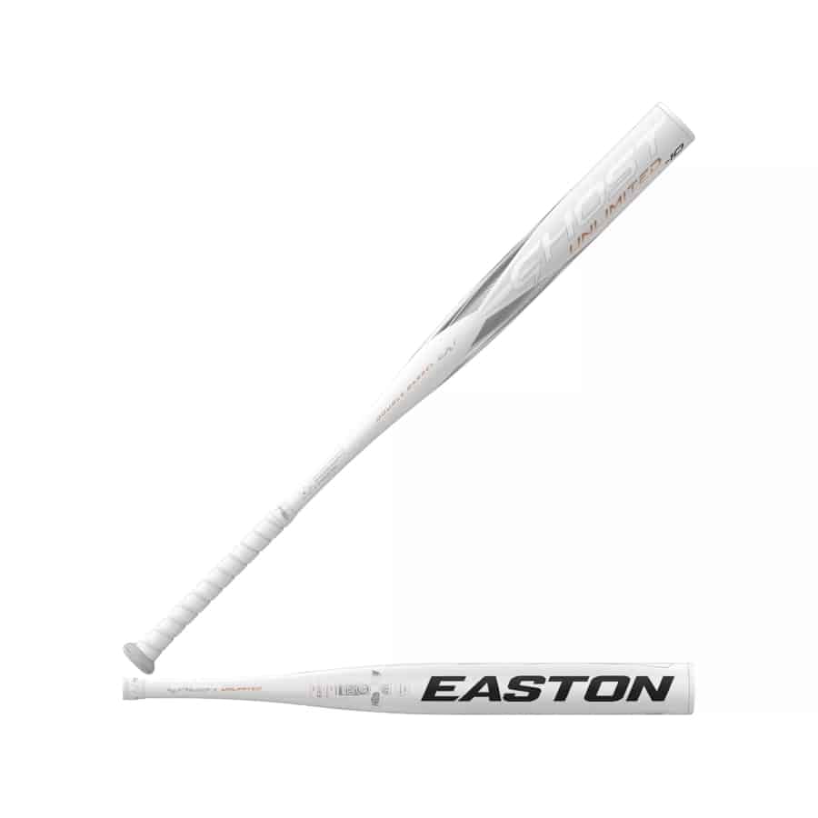 Easton Ghost Unlimited Fastpitch Bat 2023 (-10) on a white background.