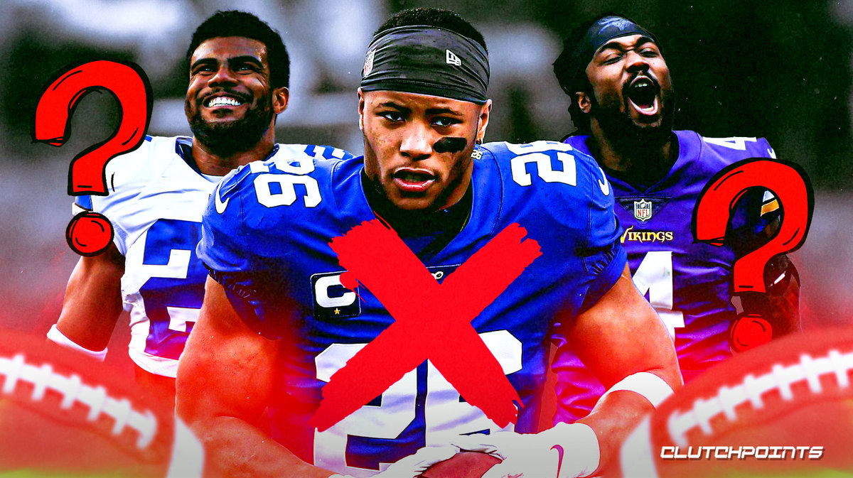 Giants Running Back Targets If Saquon Barkley Sits Out 2023   Giants Saquon Barkley Dalvin Cook Ezekiel Elliott Kareem Hunt Leonard Fournette 