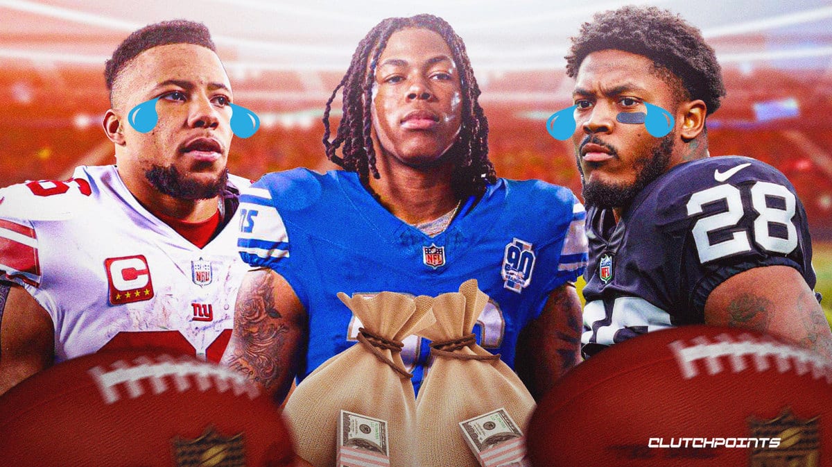 Jahmyr Gibbs, Detroit Lions Saquon Barkley, Josh Jacobs