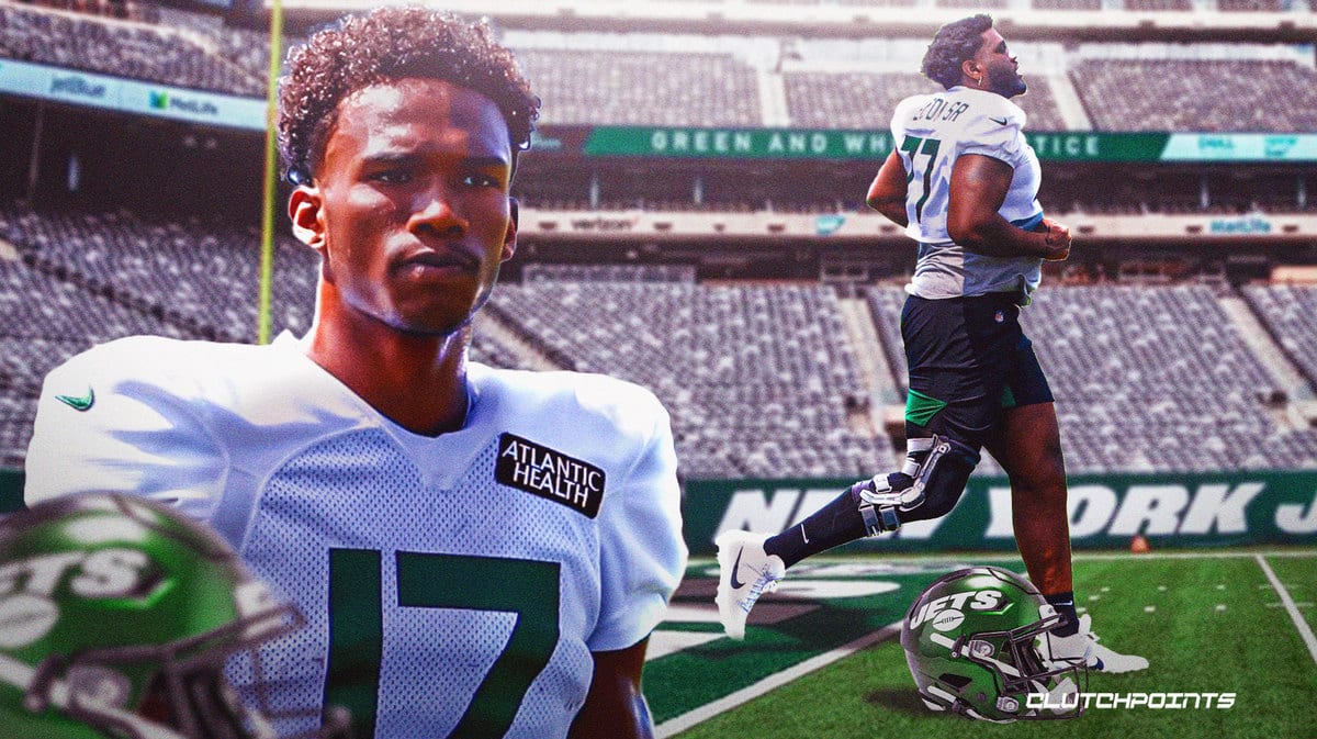 Jets, Jets injury, Jets training camp, Garrett Wilson, Mekhi Becton