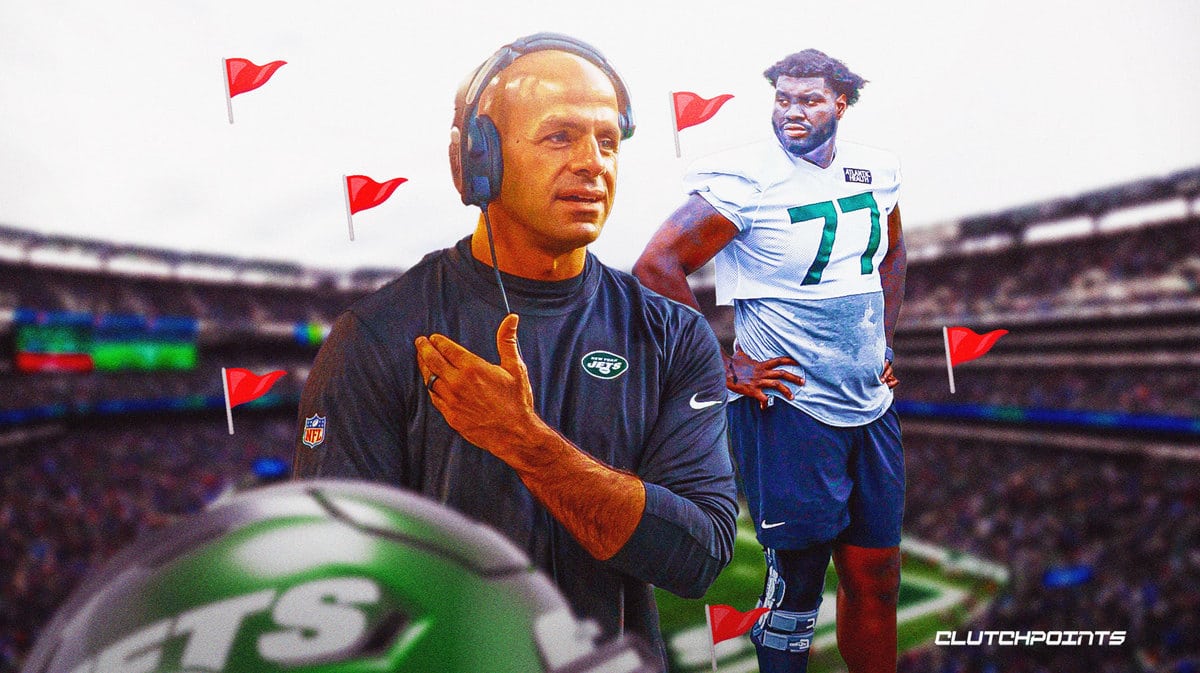 Mekh Becton Robert Saleh Jets injury training camp