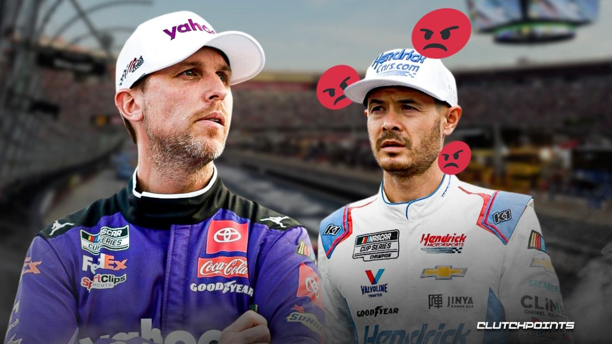 Kyle Larson, Denny Hamlin, Pocono, NCS HighPoint.com 400