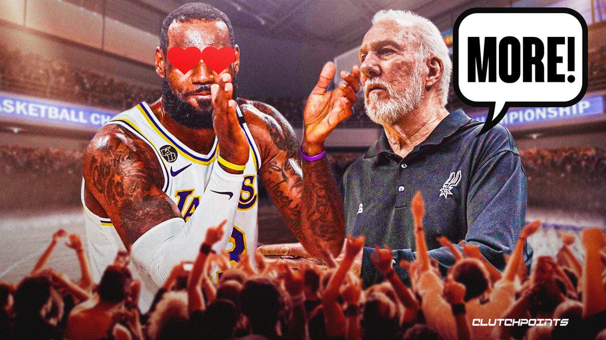 Gregg Popovich, LeBron James, Spurs
