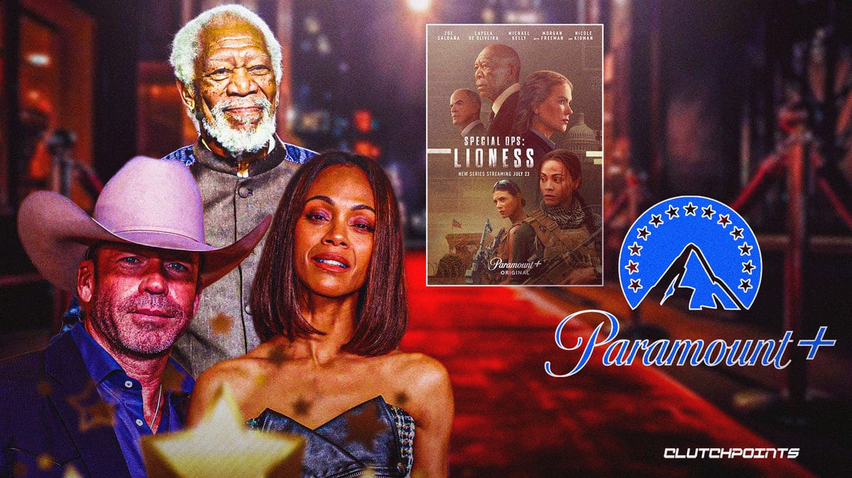 Morgan Freeman, Zoe Saldaña, Taylor Sheridan, Special Ops: Lioness, Paramount+