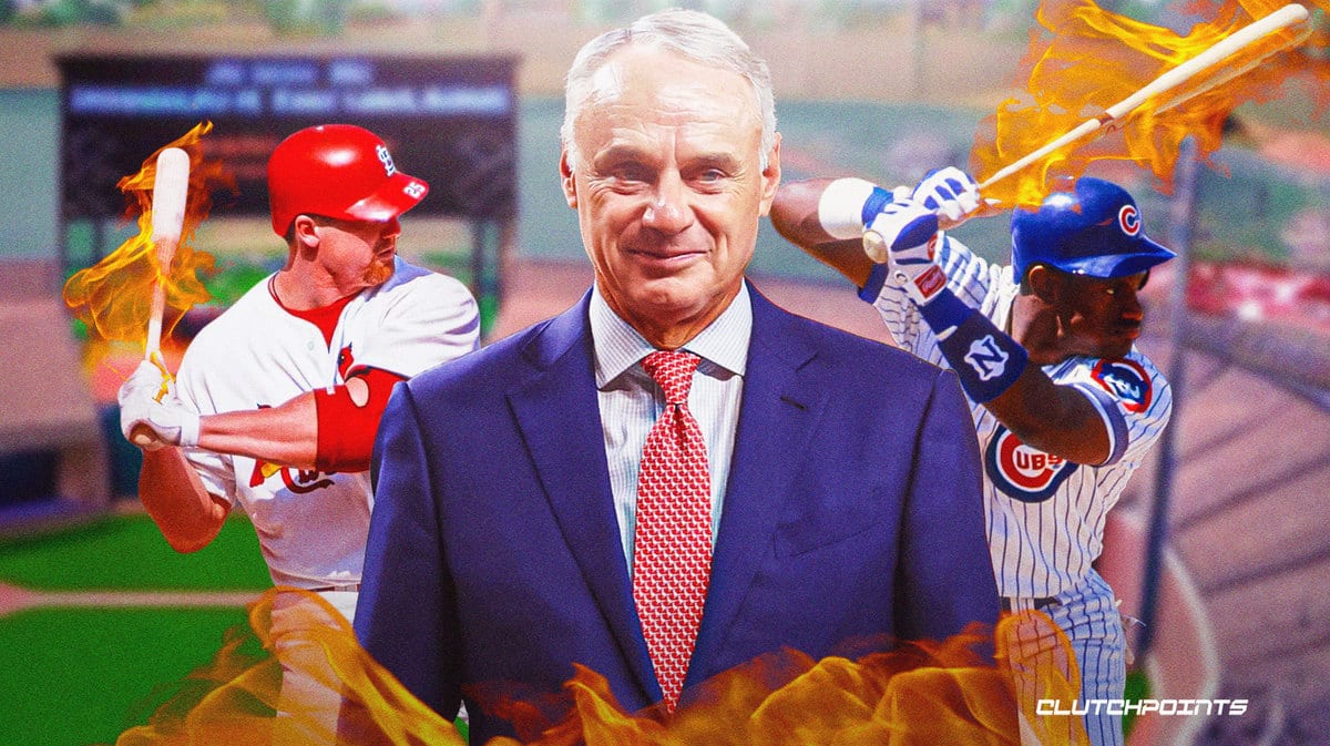 Rob Manfred, Mark McGwire, Sammy Sosa