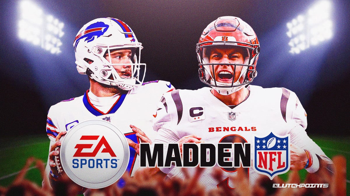 Madden 24 Top 20 Quarterbacks By Overall Rating -Madden NFL, Patrick Mahomes, Kansas City Chiefs, L.A. Rams, Minnesota Vikings, Dallas Cowboys, Madden Ratings, 99 Club, Travis Kelce, Aaron Donald, Zack Martin, Justin Jefferson, Josh Allen, Joe Burrow, Buffalo Bills, Cincinnati Bengals, Jalen Hurts, Philadelphia Eagles, Aaron Rodgers, New York Jets