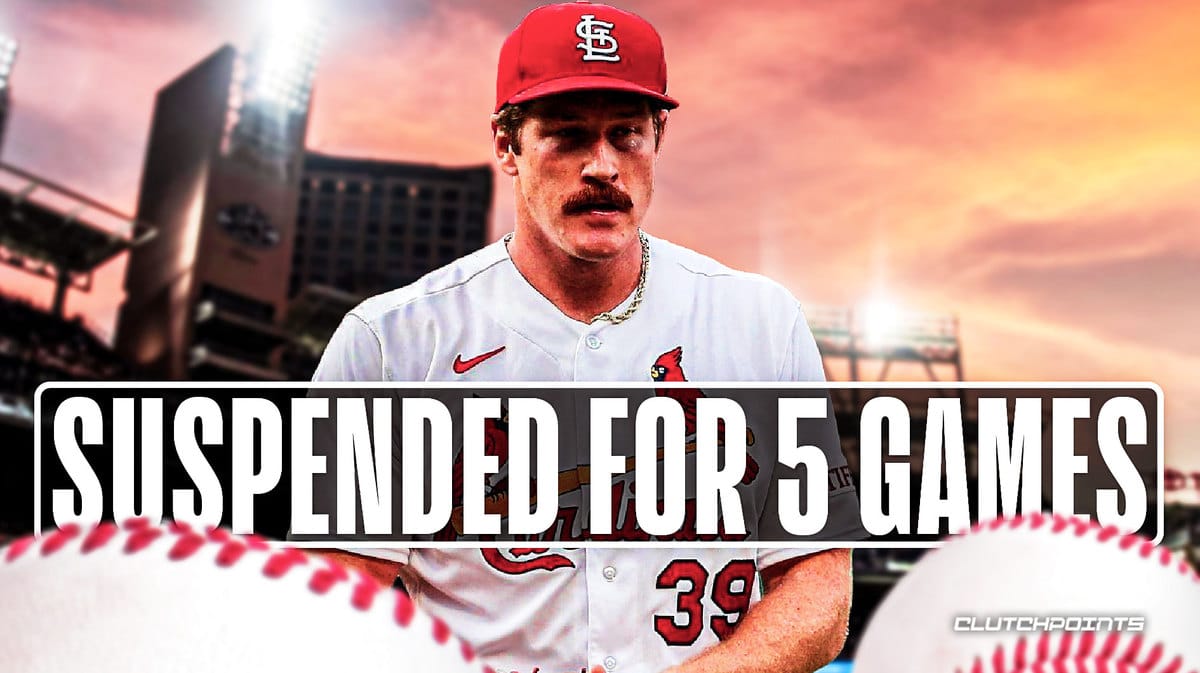 Cardinals' Mikolas suspended 5 games and fined for intentionally