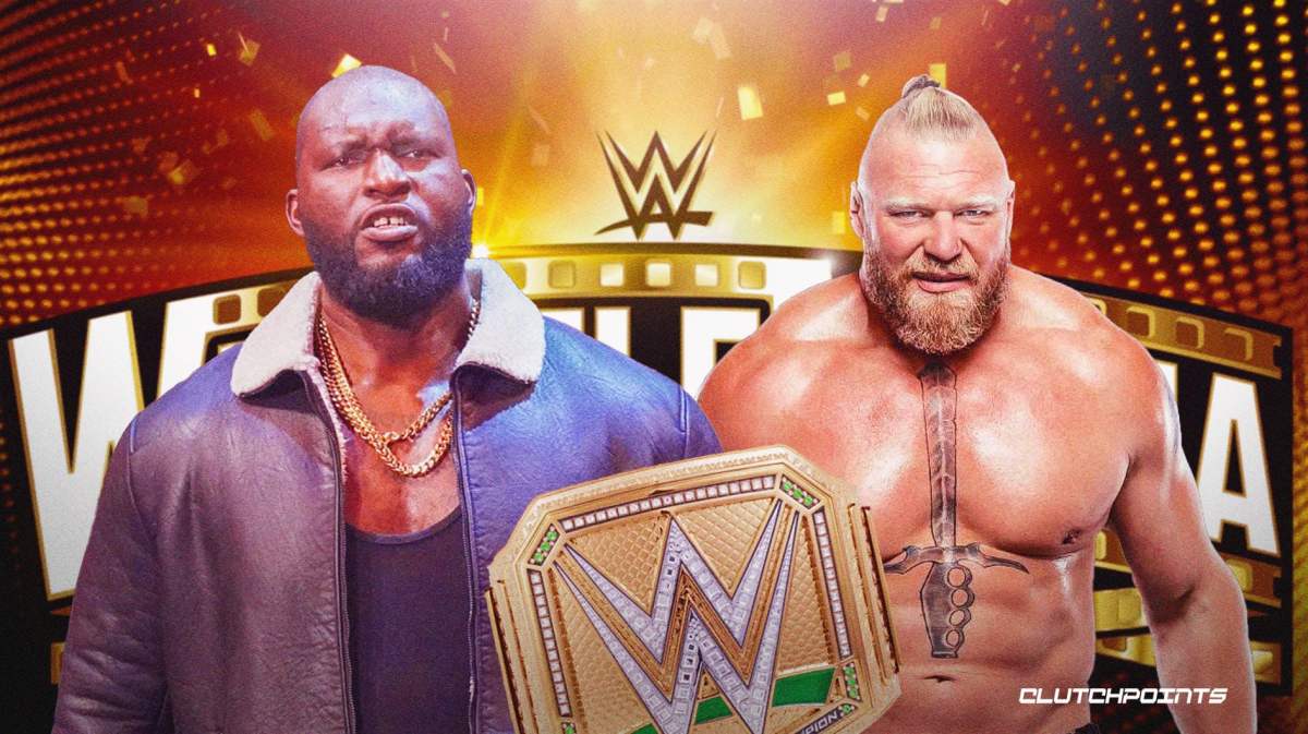 WWE, Omos, Brock Lesnar, WrestleMania, MVP