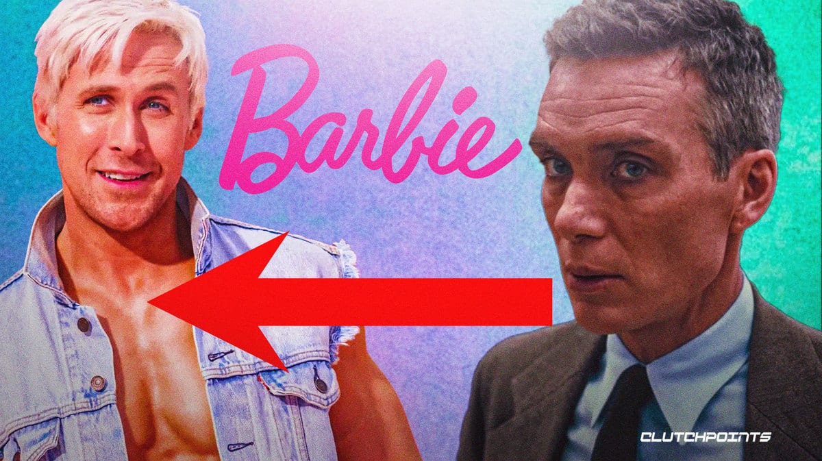 Ryan Gosling as Ken, Barbie, Cillian Murphy in Oppenheimer