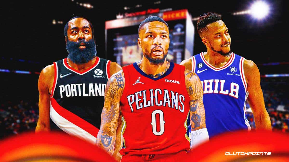 New Orleans Pelicans, Damian Lillard, Portland Trail Blazers, James Harden, Philadelphia 76ers, CJ McCollum