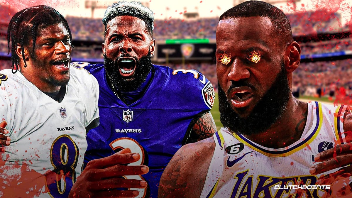 Odell Beckham Jr., LeBron James, Lamar Jackson, Ravens